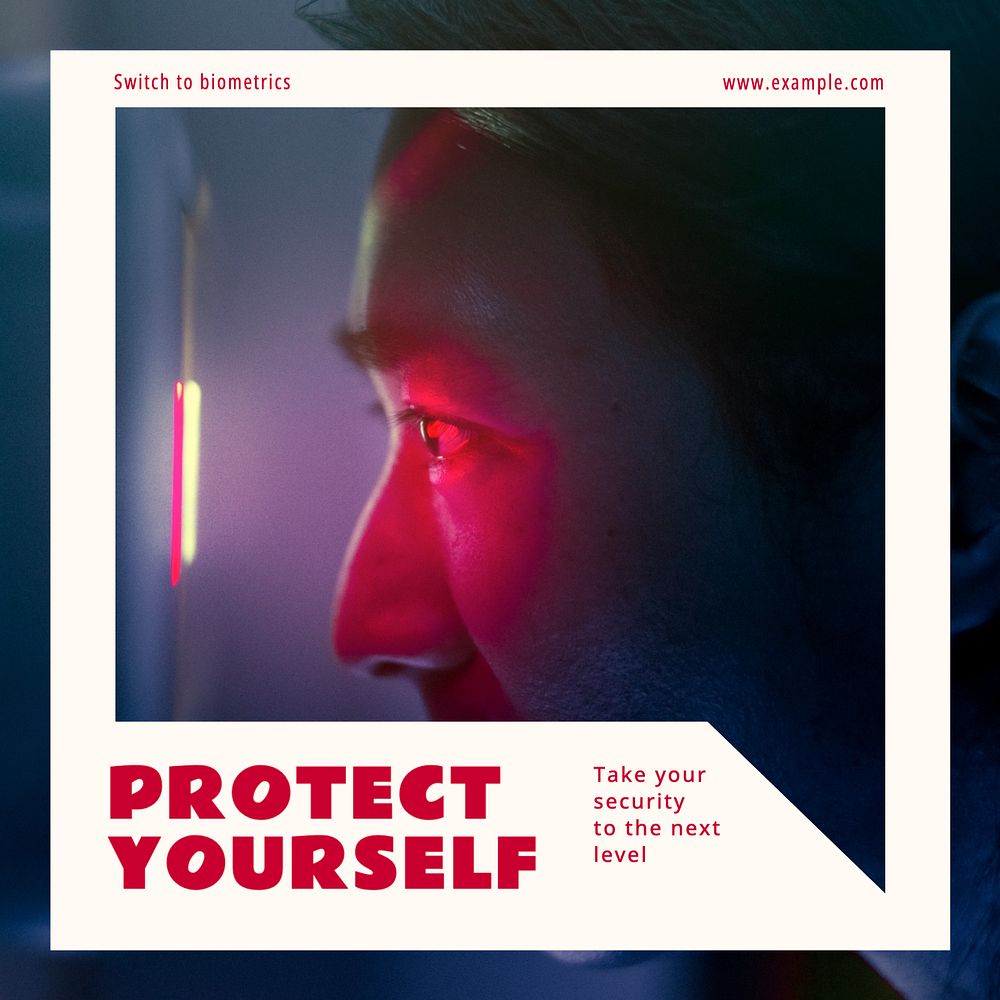 Protect yourself Instagram post template