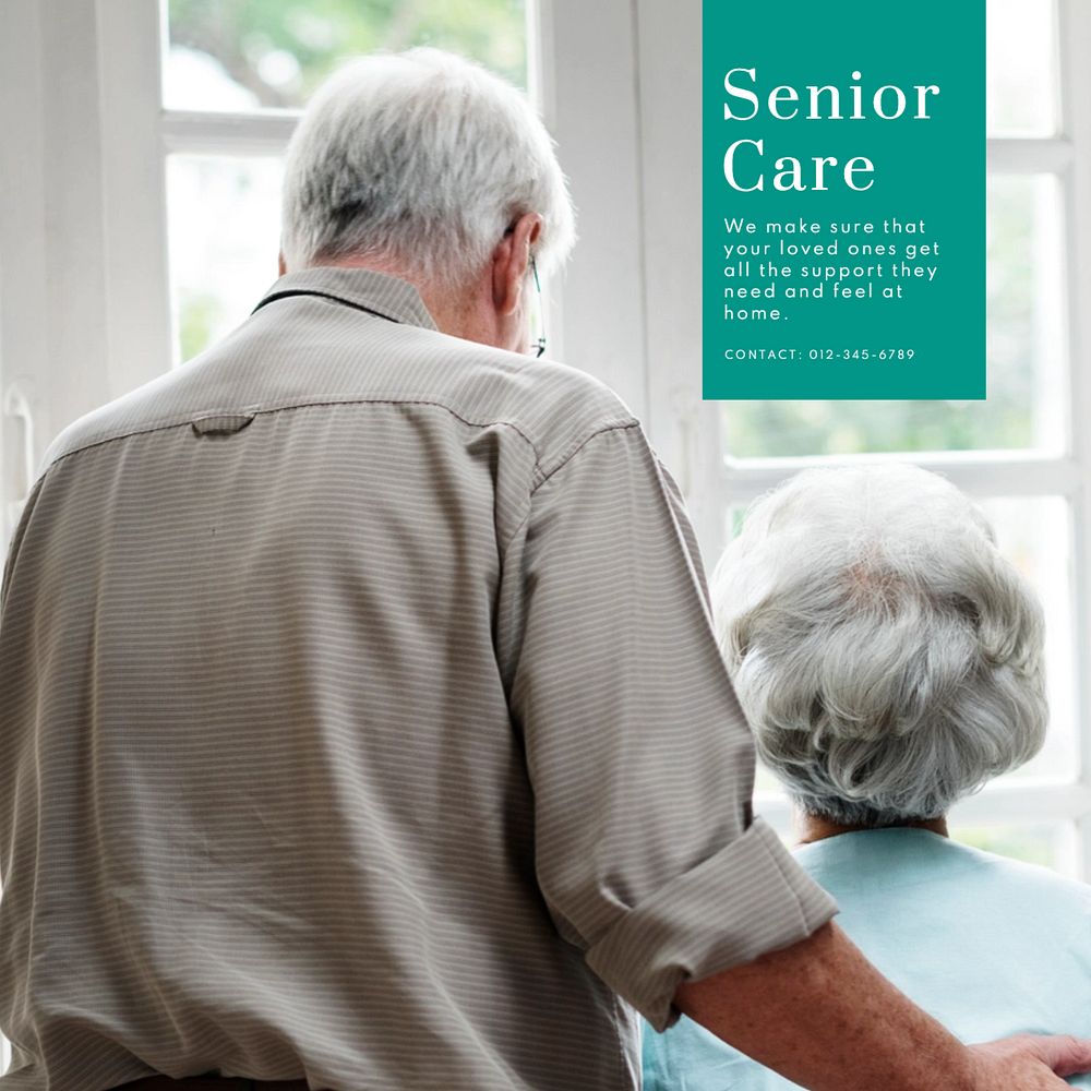 Senior care Instagram post template