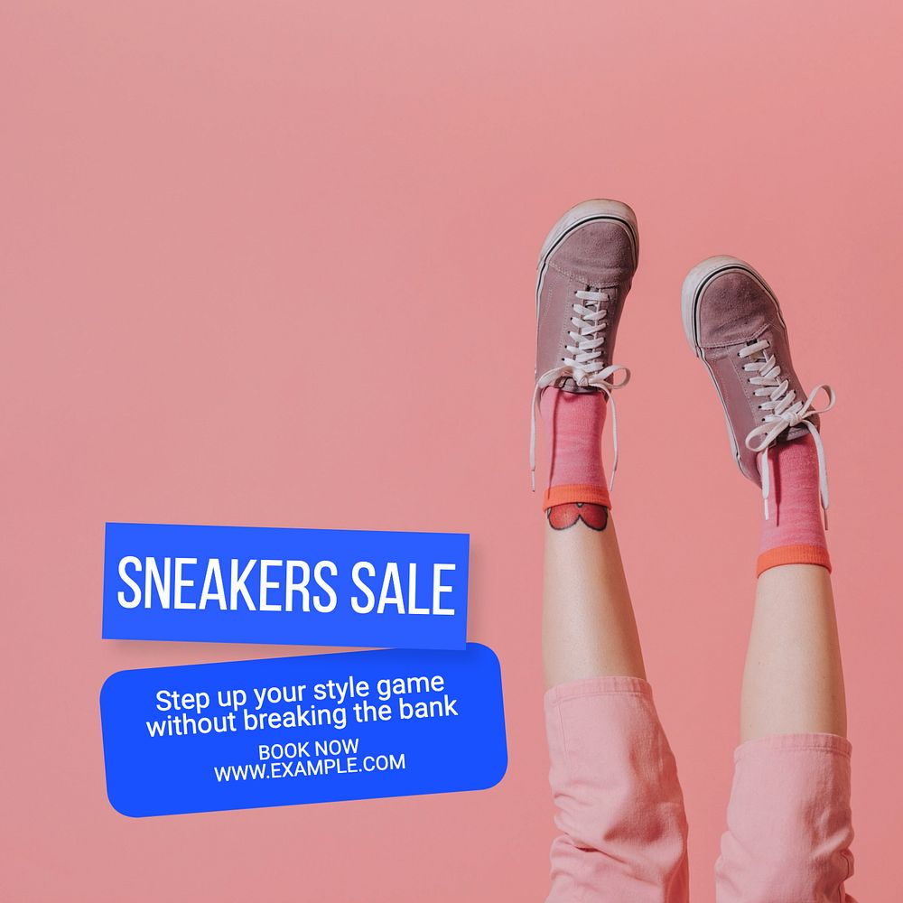 Sneakers sale Instagram post template