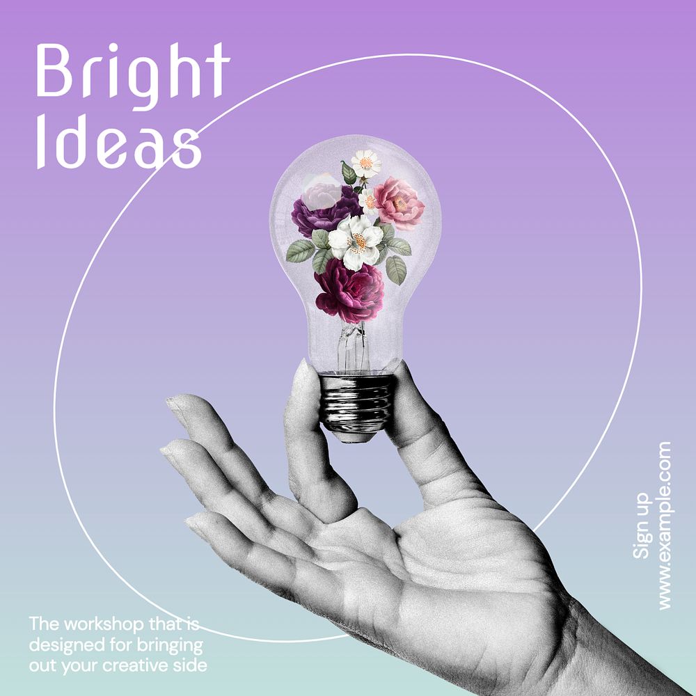 Bright ideas Instagram post template