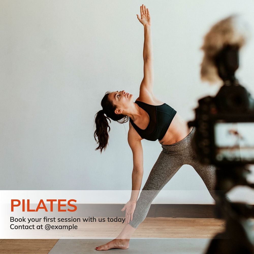 Pilates private class Instagram post template