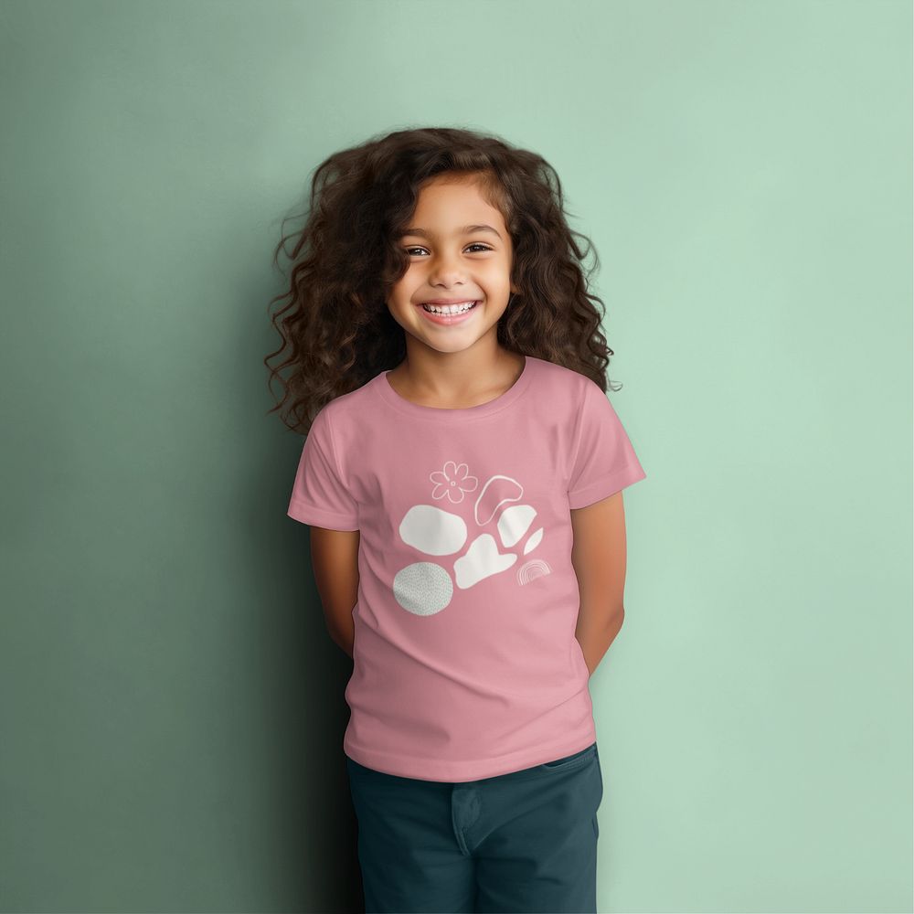 Kids t-shirt editable mockup