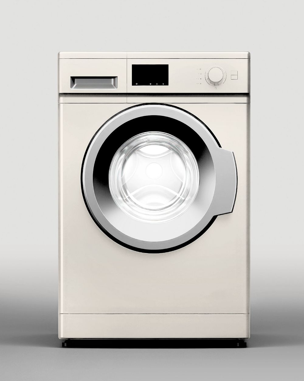 Washing machine  editable mockup, home appliance 