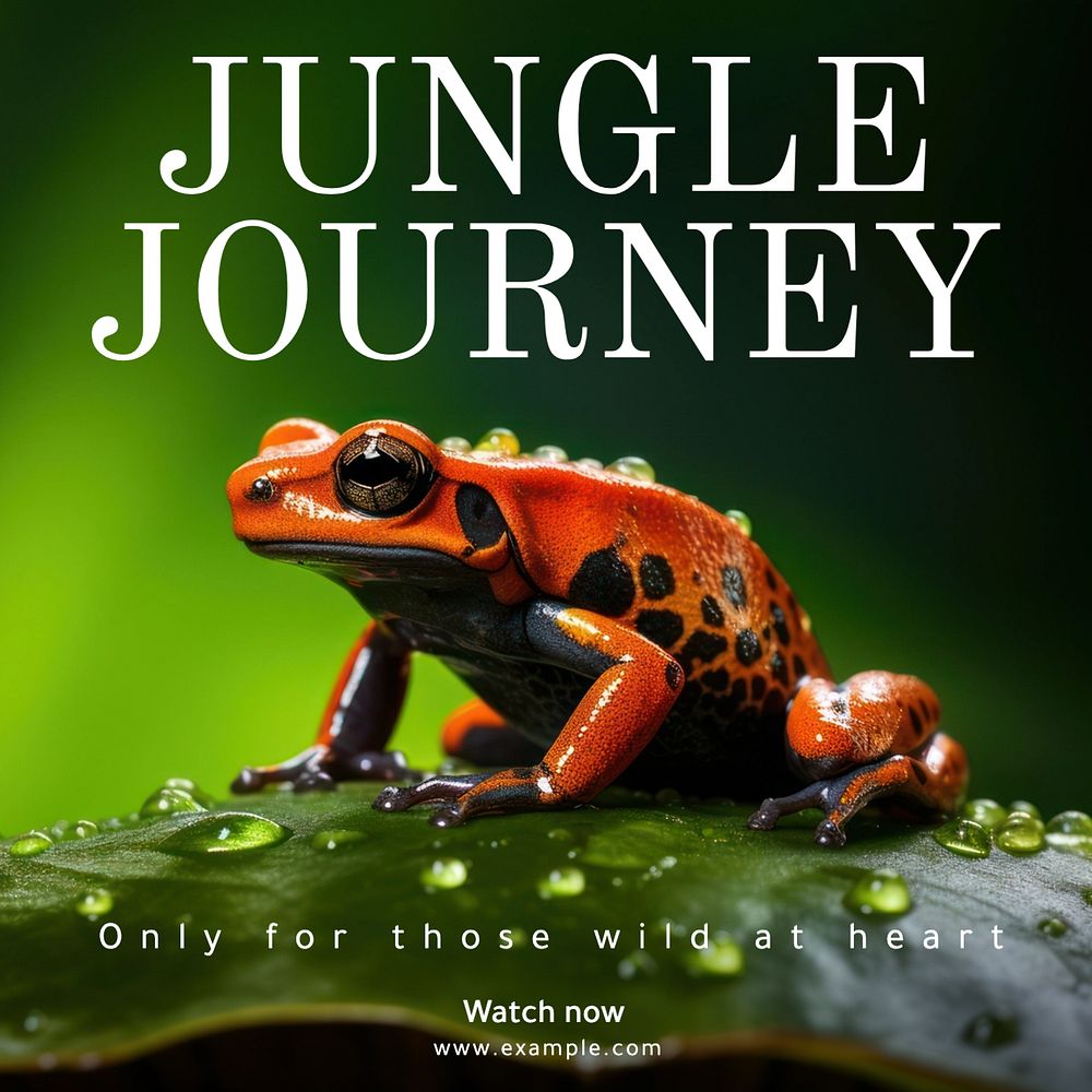 Jungle journey Instagram post template