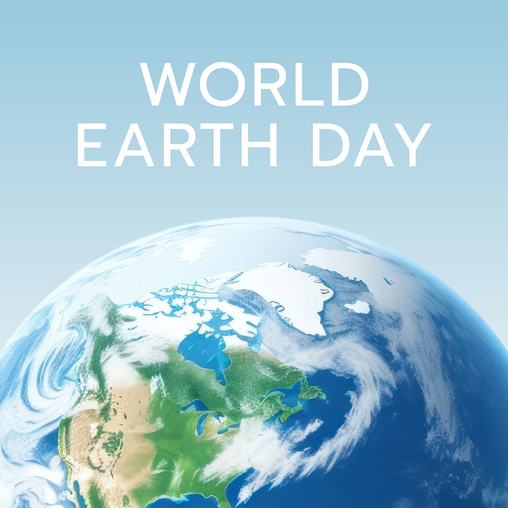 World earth day Instagram post template