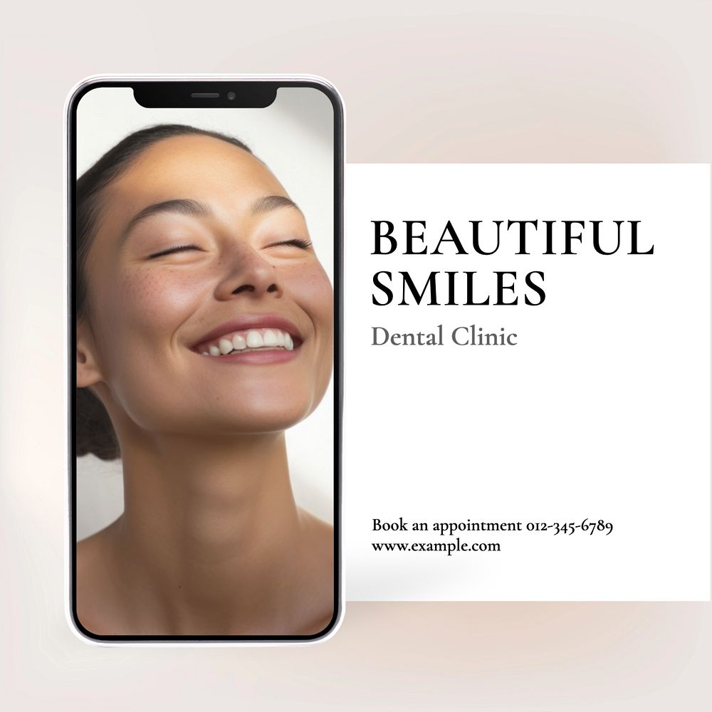 Dental clinic Instagram post template