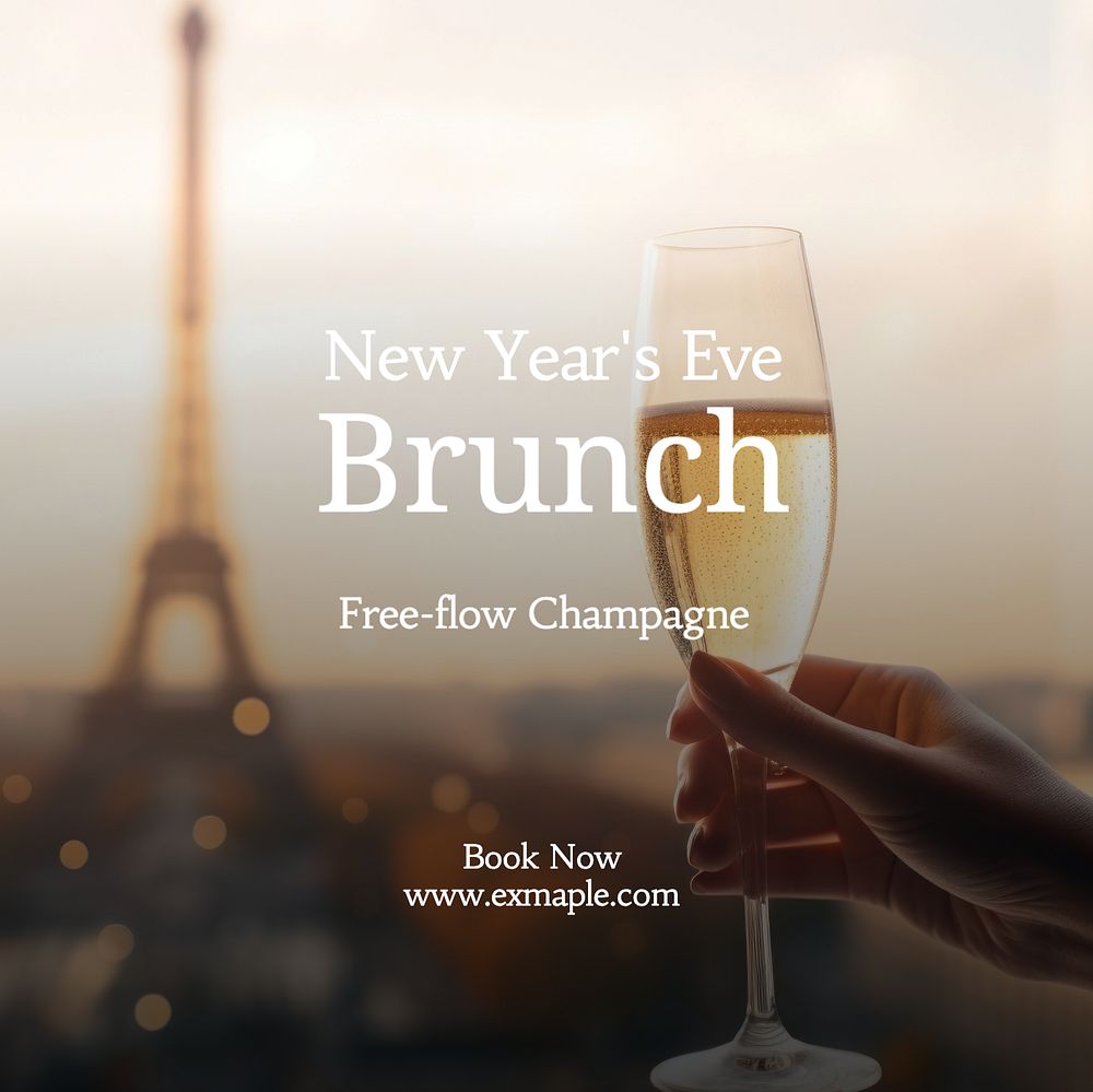 NYE brunch Instagram post template