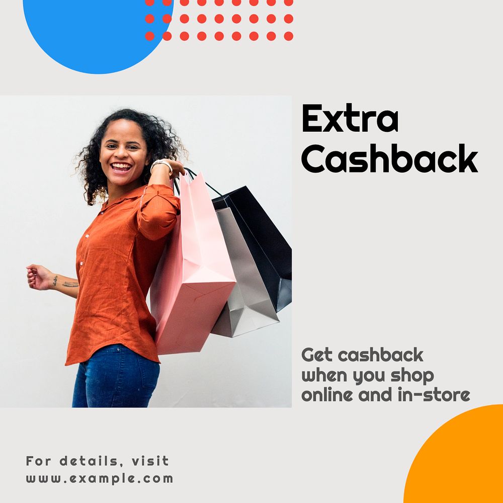 Cashback Instagram post template