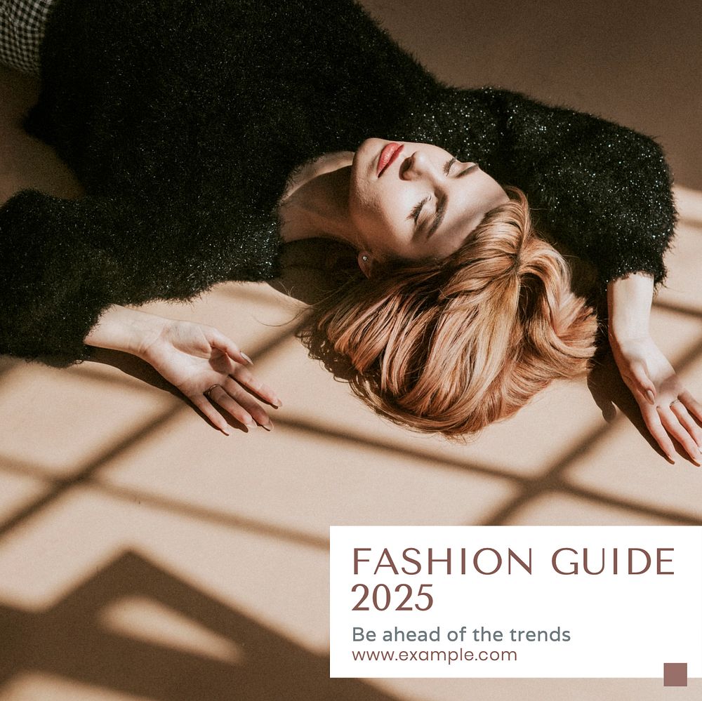 Fashion guide Instagram post template