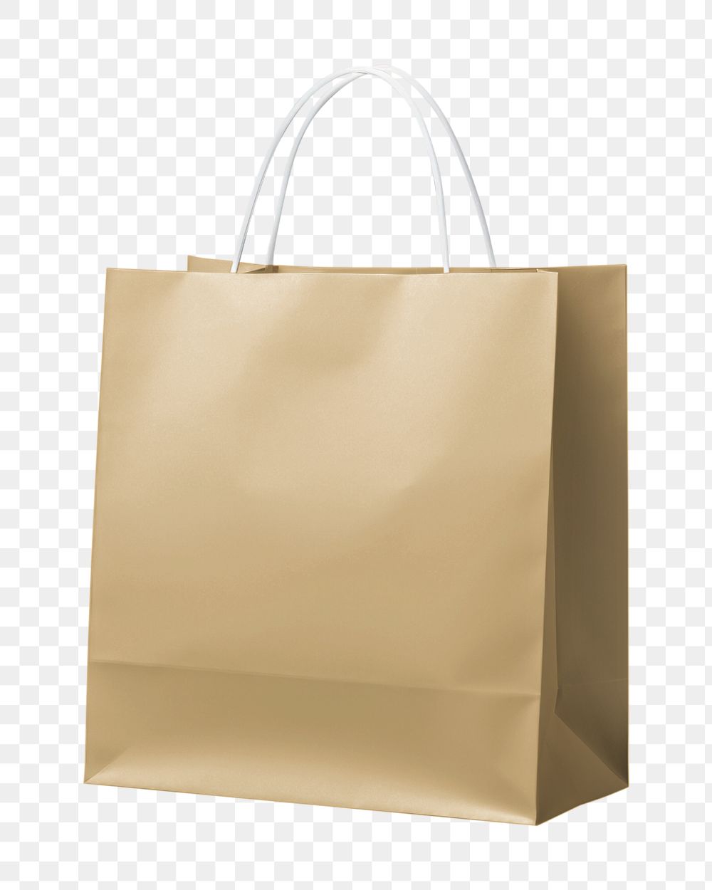 Paper shopping bag editable mockup element