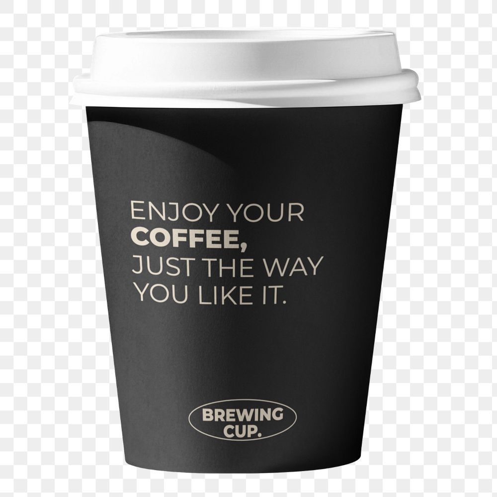 Paper cup, editable business mockup