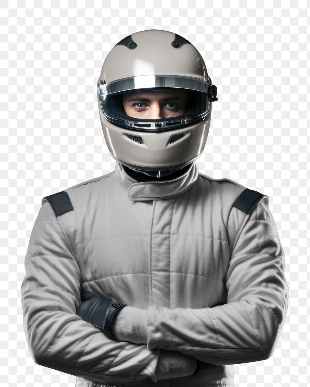 Race driver, fashion apparel mockup