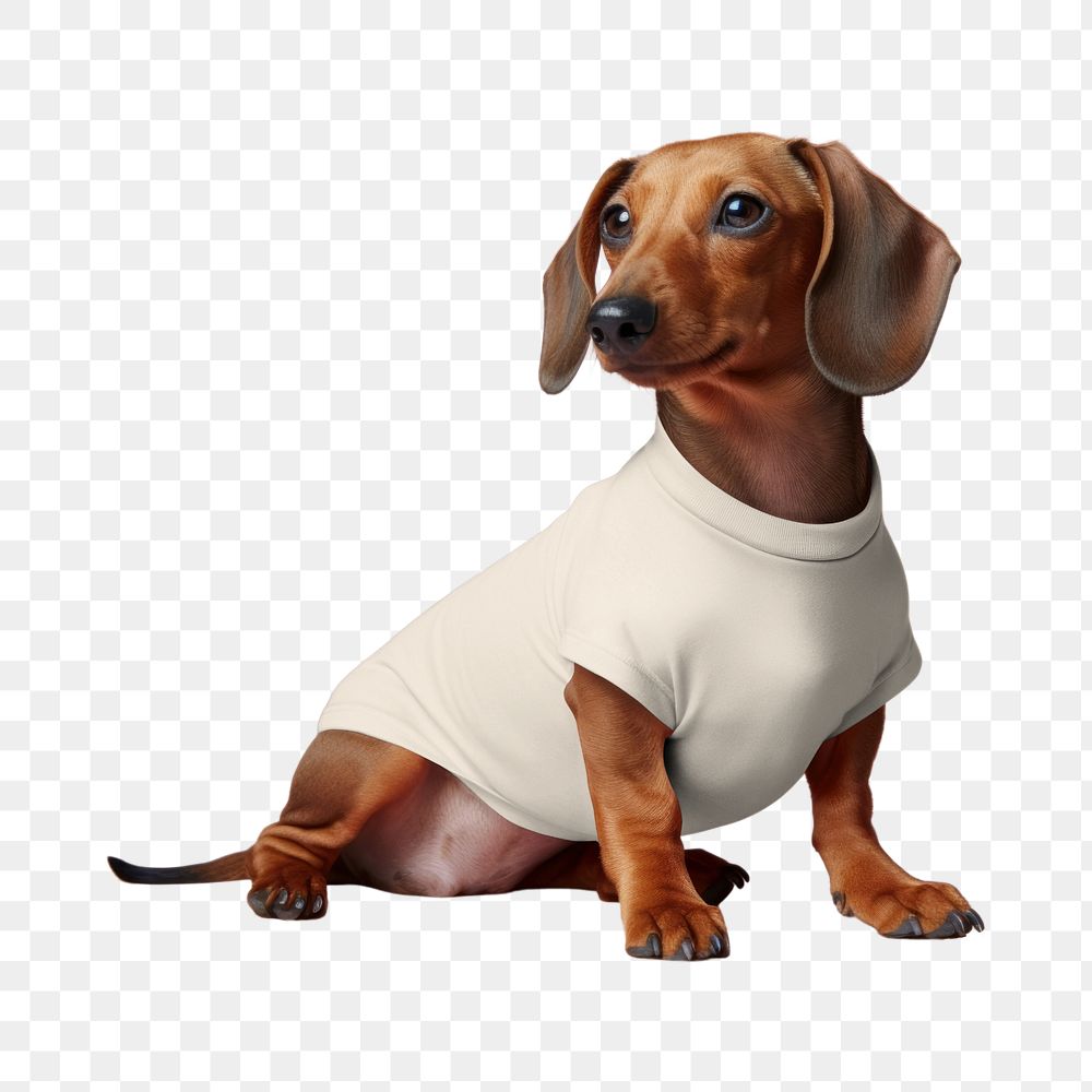 PNG Dog t-shirt editable mockup element, pet outfit