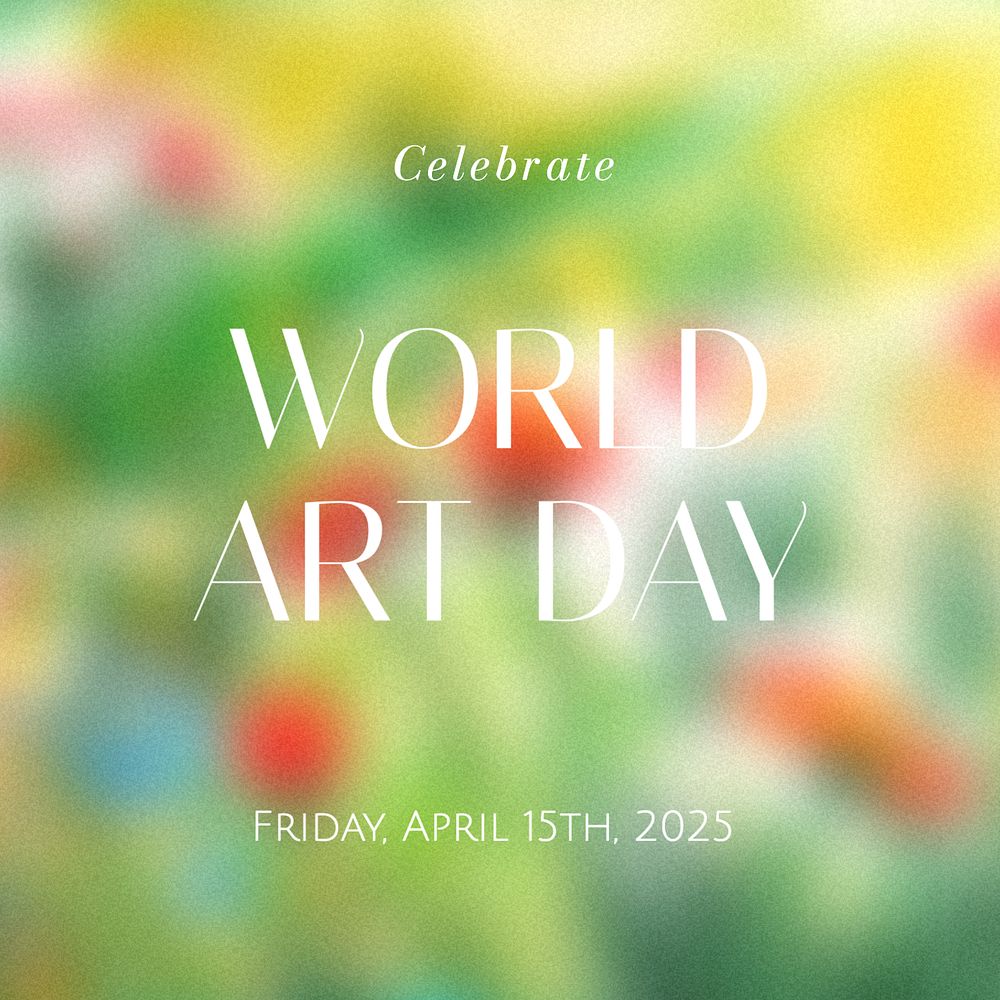 World art day Instagram post | Premium Editable Template - rawpixel