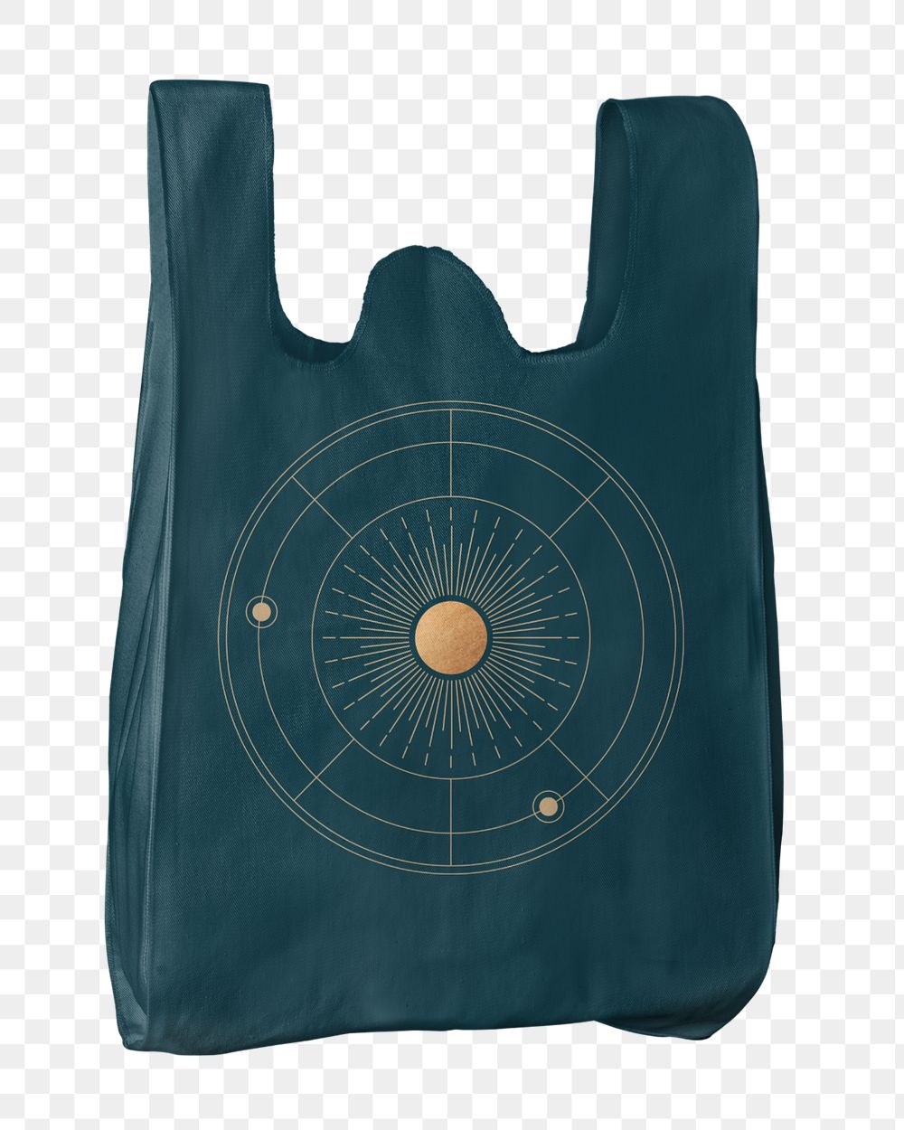 Celestial art shopping bag mockup design