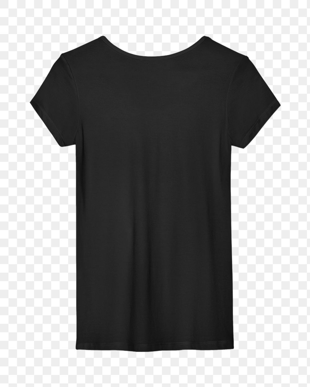 Black T-shirt mockup element, casual wear editable design