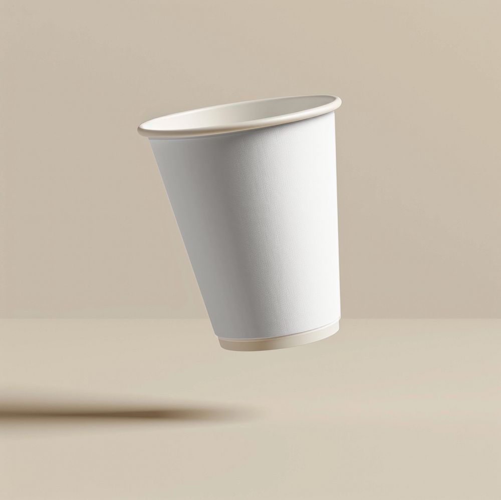 Minimalist paper cup mockup design | Premium Mockup Generator - rawpixel