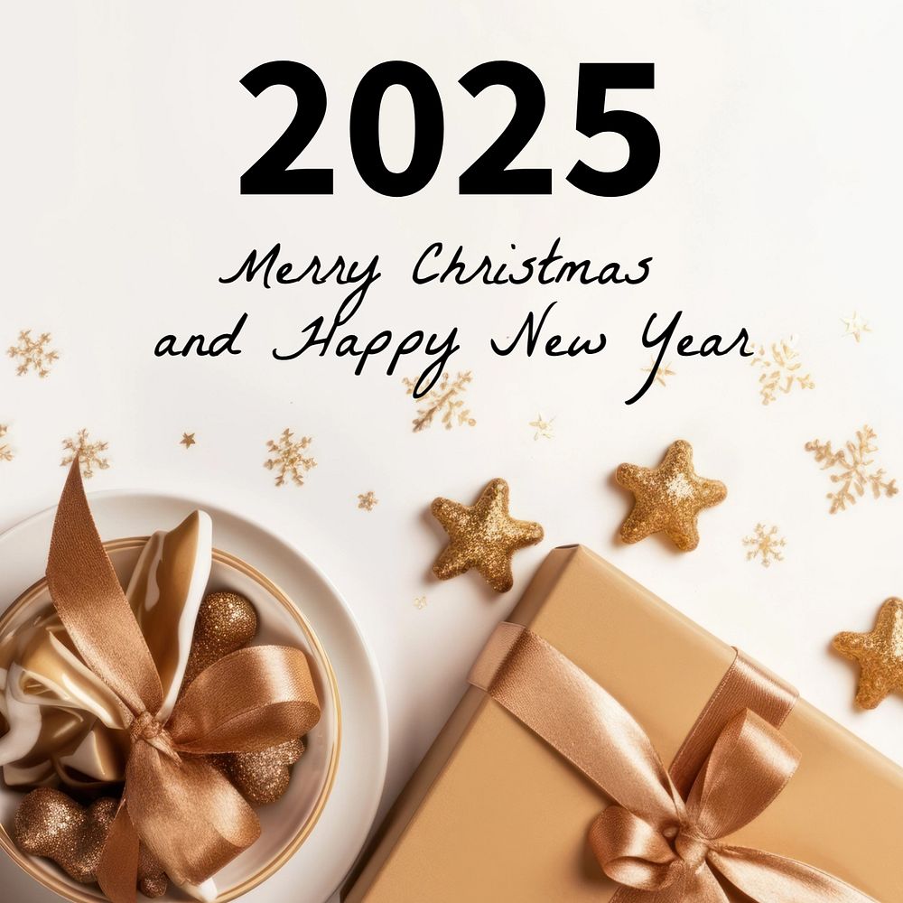 Christmas & new year Instagram post template