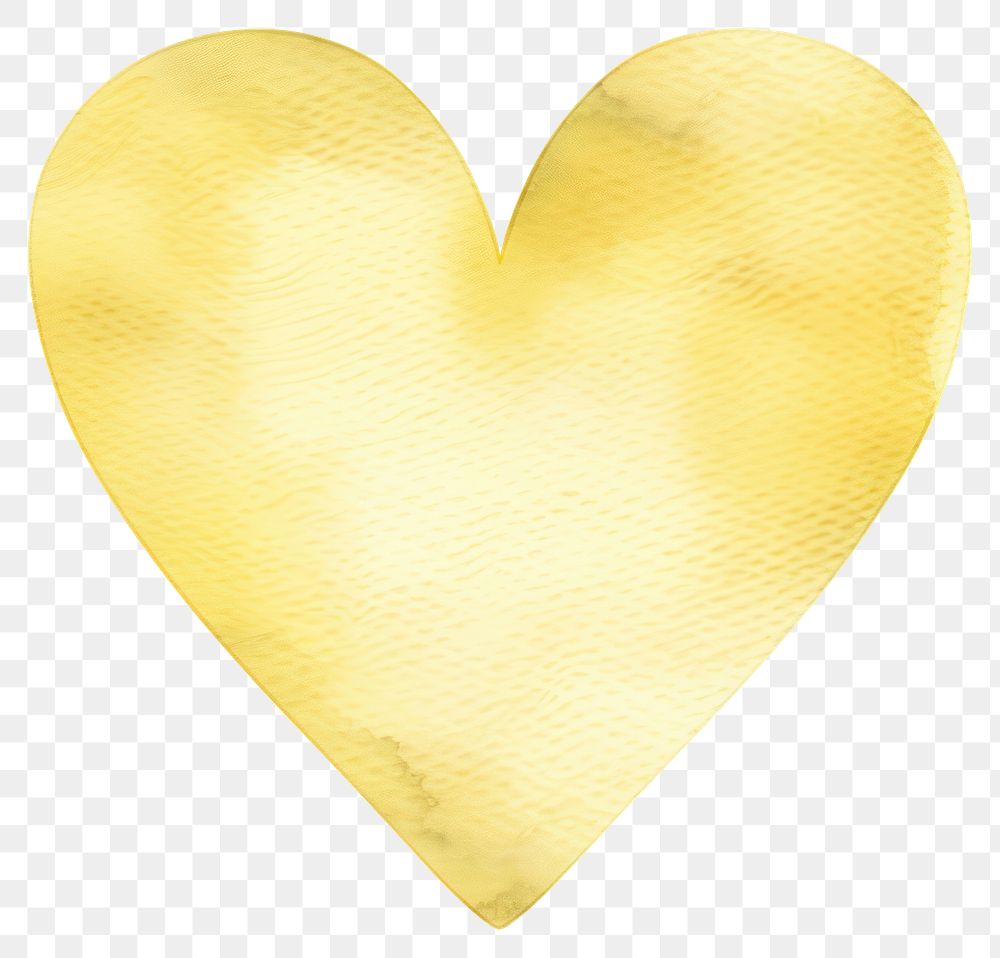 PNG Clean pastel yellow heart symbol disk.