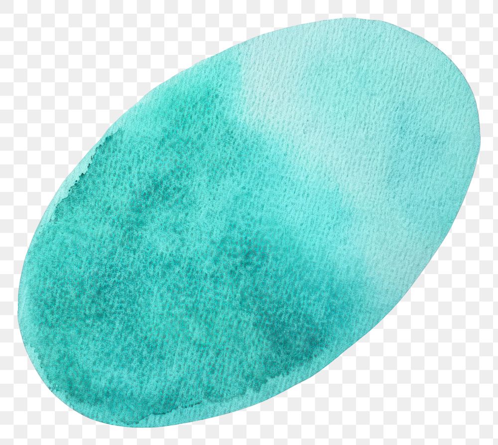 PNG Clean teal oval shape water electronics turquoise.