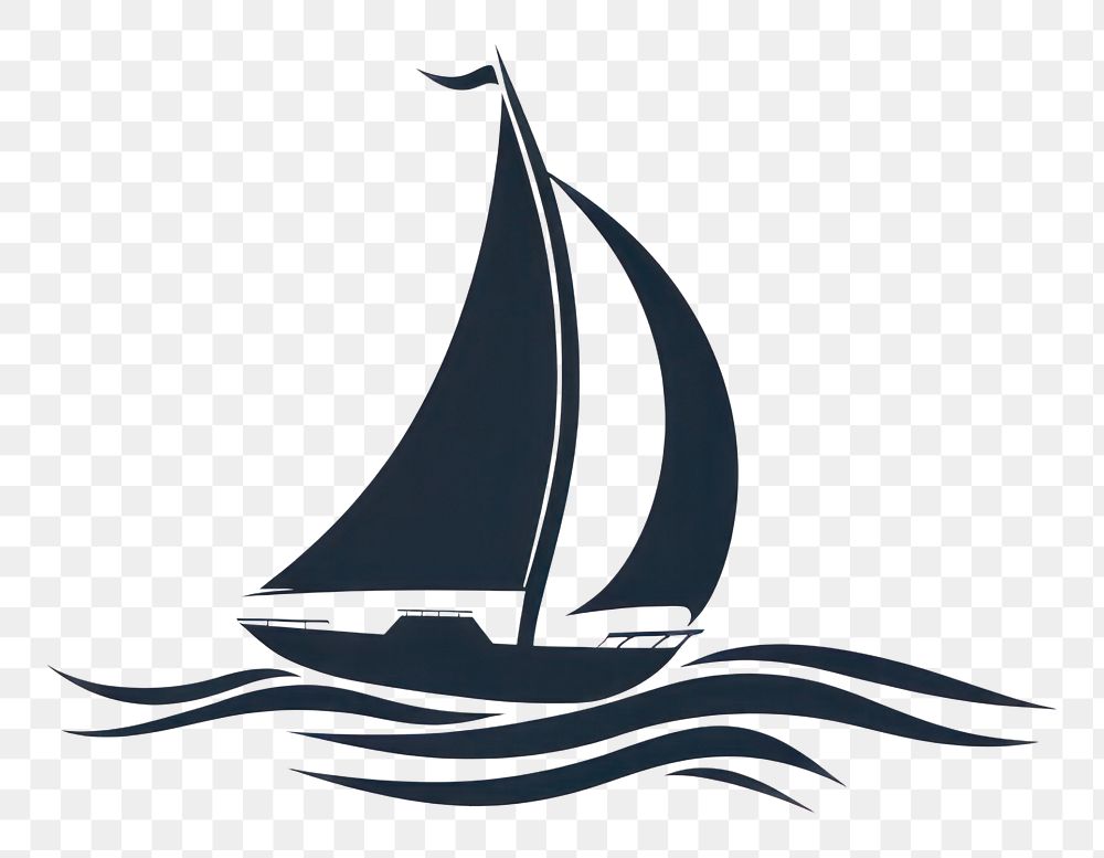 PNG Simple Sailboat dhow boat ship sailboat logo transportation.