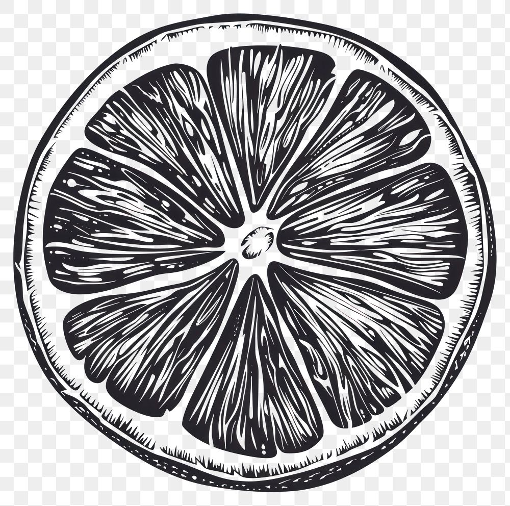 PNG Lemon slice grapefruit produce plant.