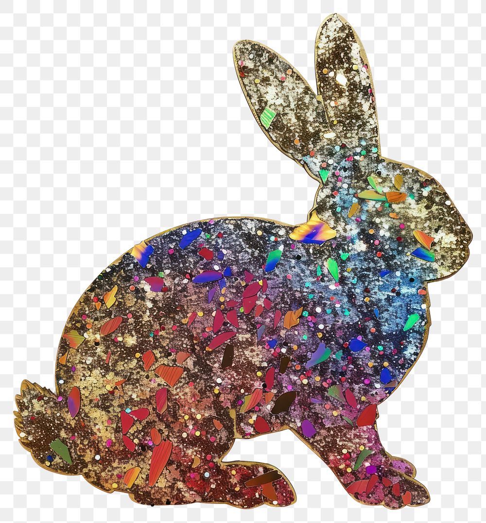 PNG Bunny shape collage cutouts accessories accessory animal.