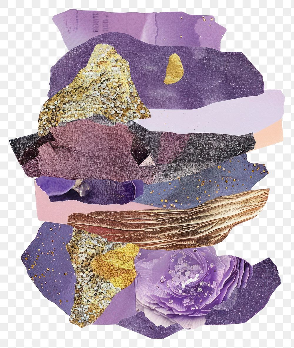 PNG Lavender shape collage cutouts accessories accessory gemstone.