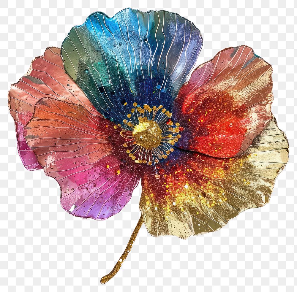 PNG Poppy shape collage cutouts accessories accessory anemone.