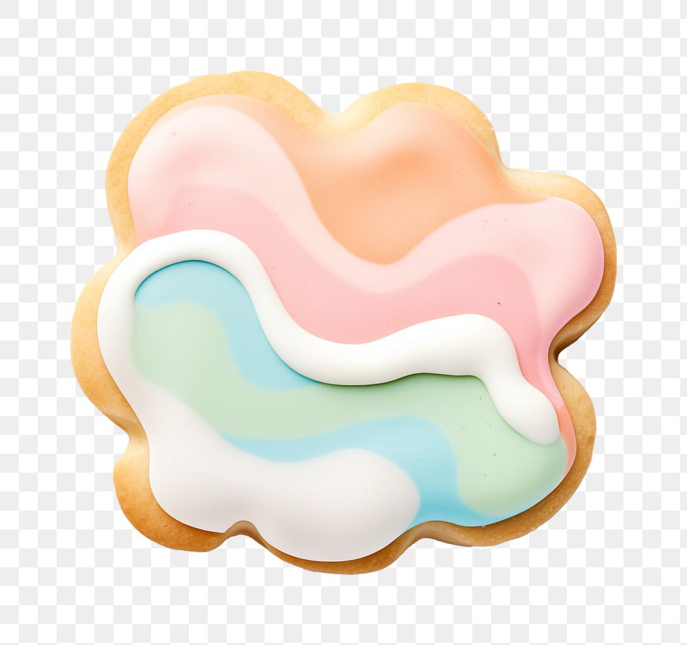 Blob shape icon png cookie art shape, transparent background