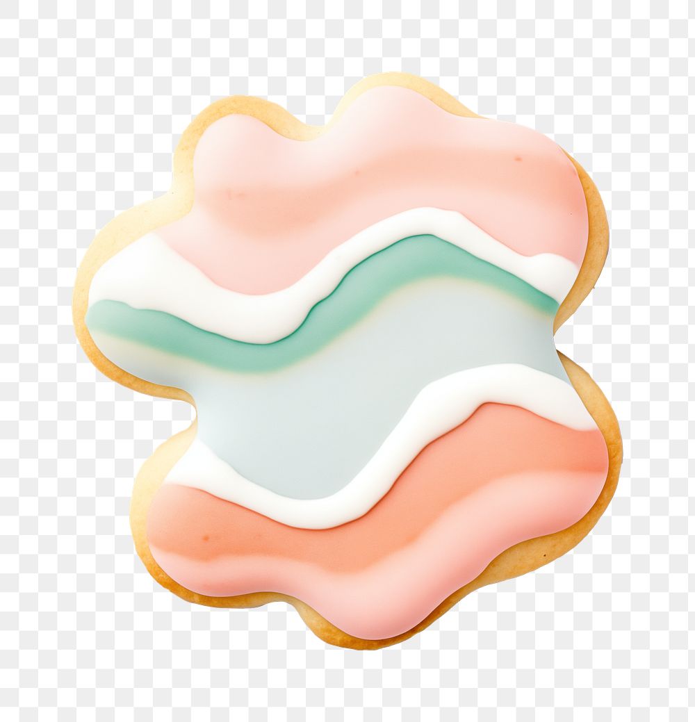 Blob shape icon png cookie art shape, transparent background