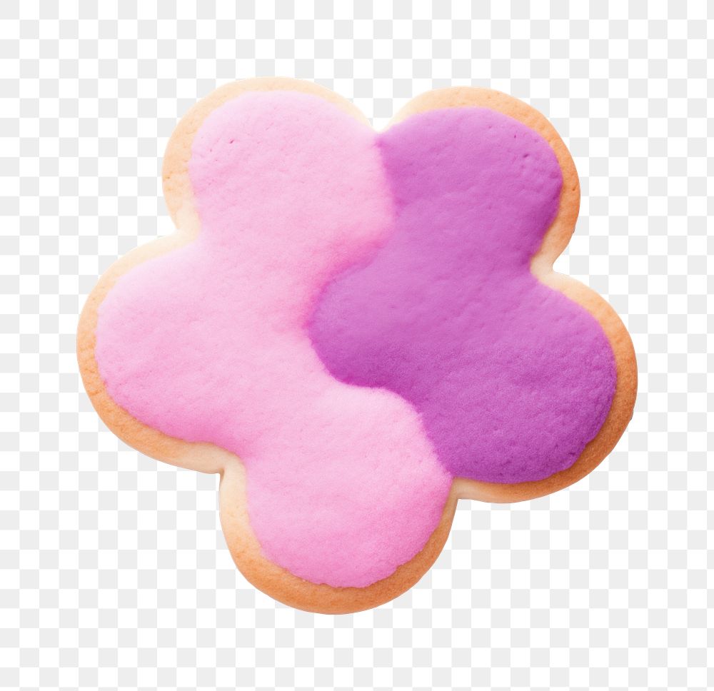 Pink asterisk sign png cookie art symbol, transparent background