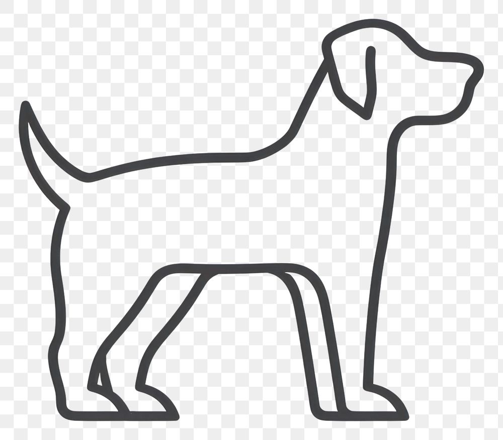 PNG Dog appliance stencil device.