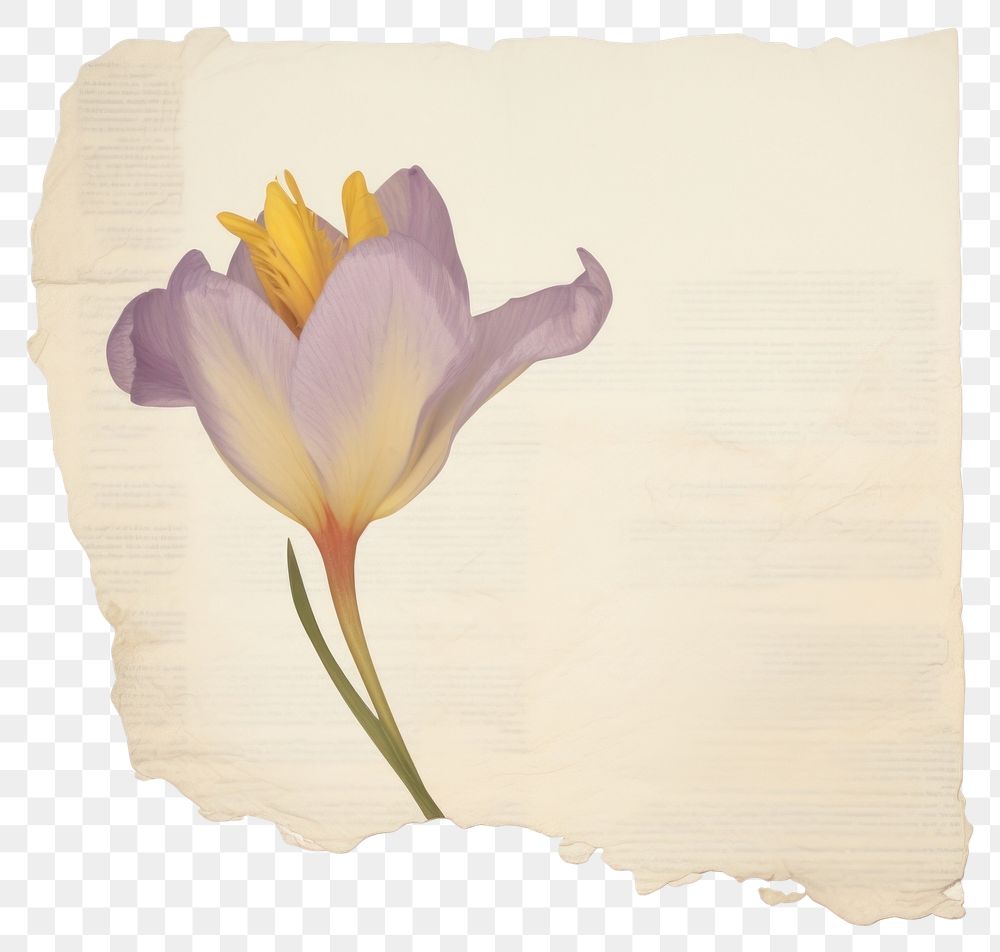 PNG Crocus Sativus ripped paper crocus painting daffodil.