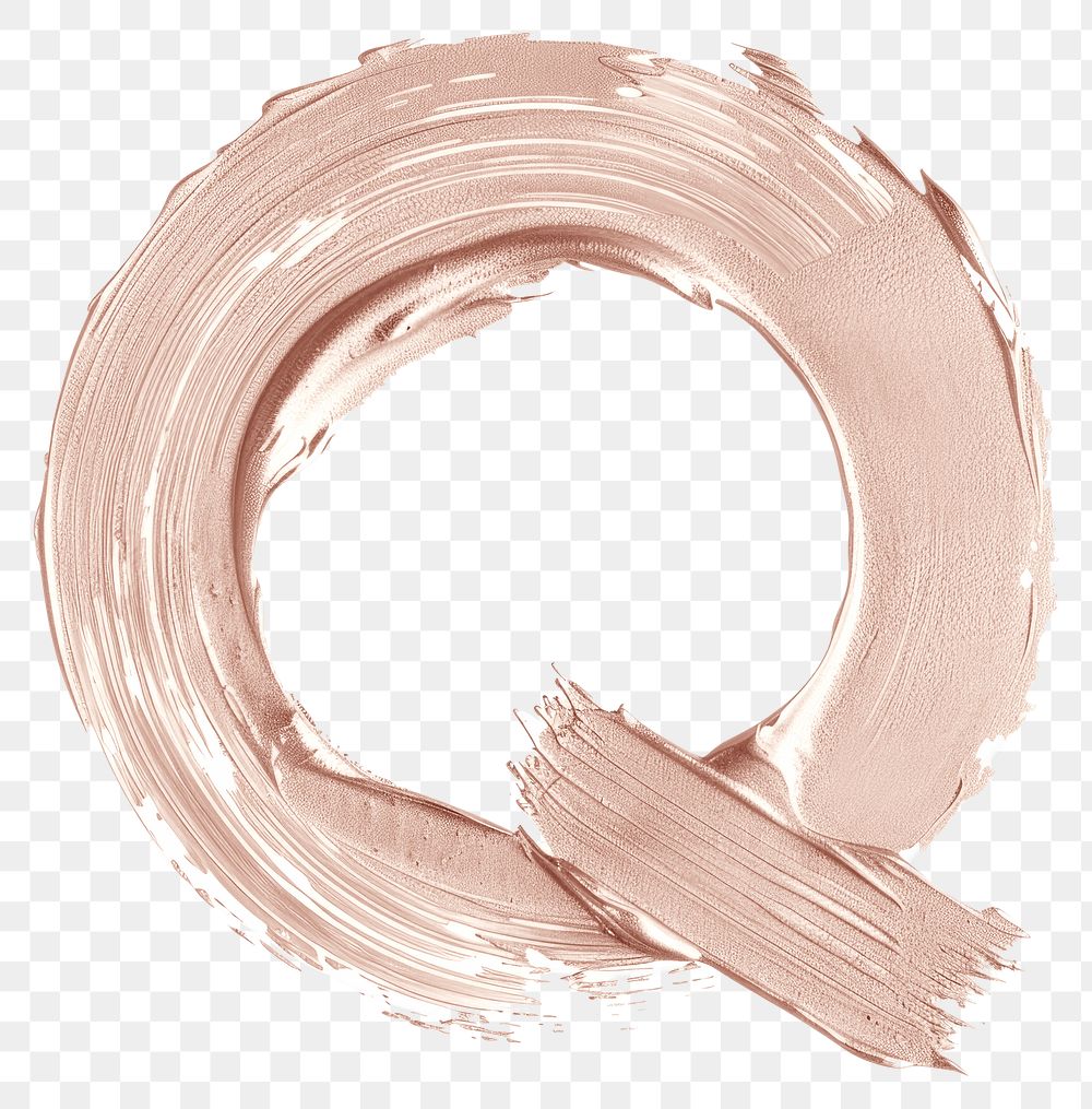 PNG Letter Q brush strokes paint white background pattern.