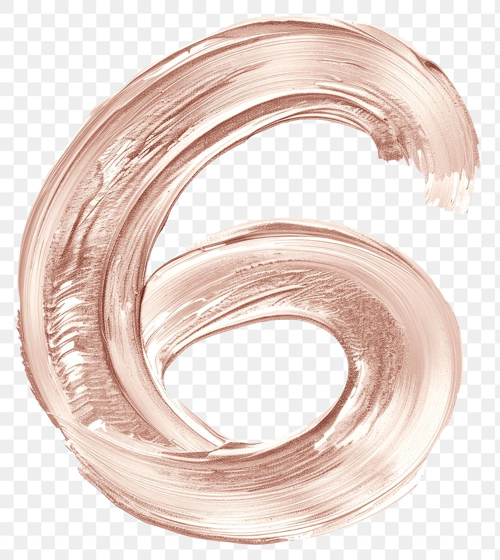 PNG Letter number 6 spiral white background accessories.