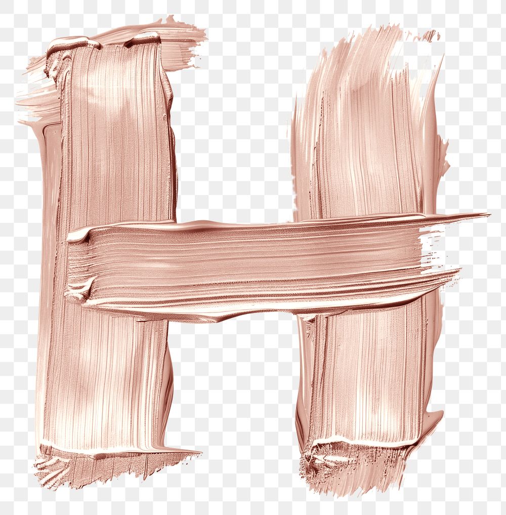 PNG Letter H brush strokes drawing sketch paint.