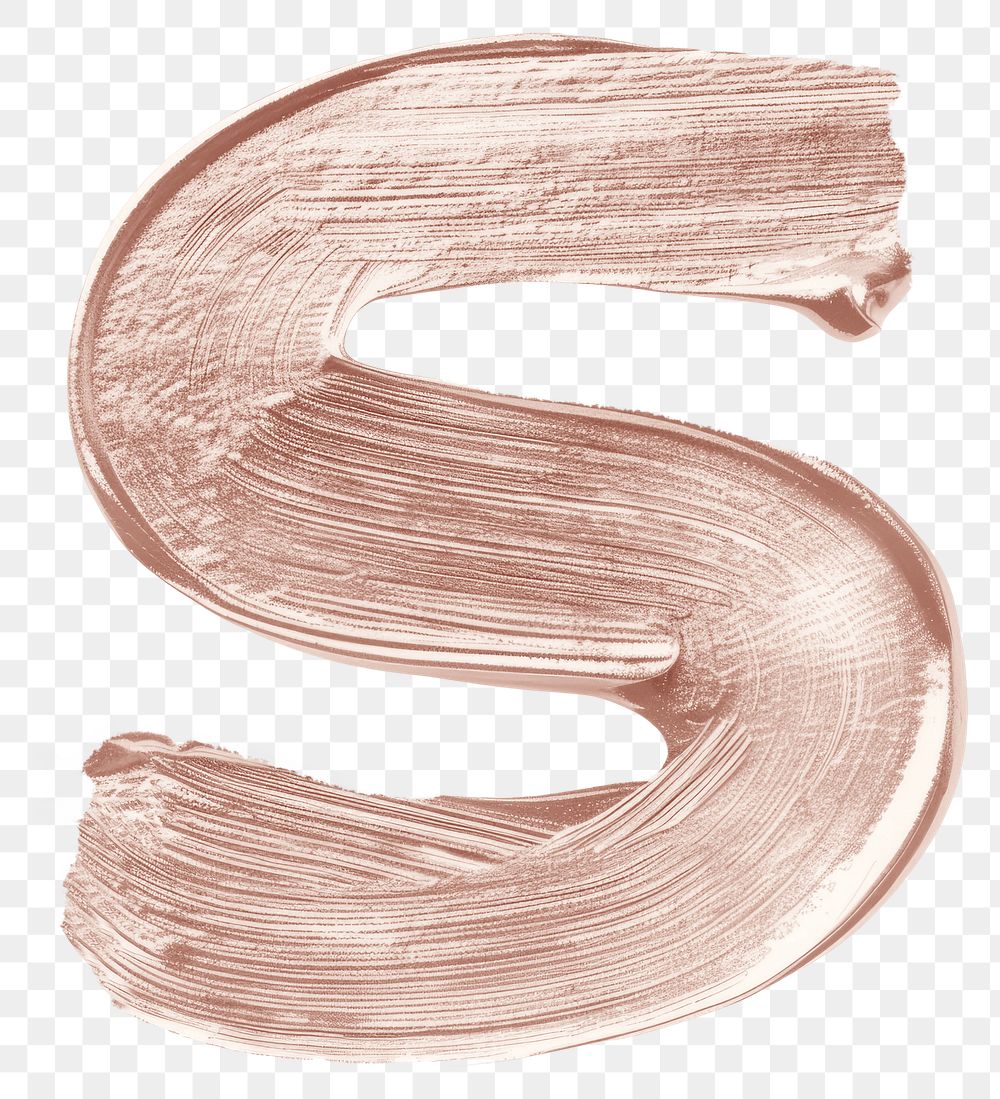 PNG Letter S brush strokes number white background pattern.