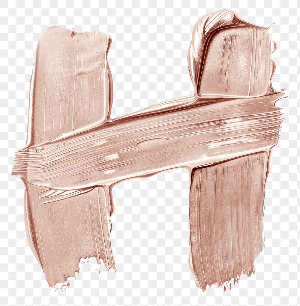 PNG Letter H brush strokes drawing sketch paint.