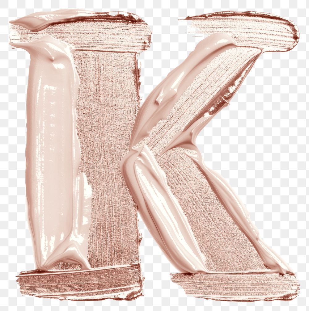 PNG Letter K brush strokes white background clothing footwear.