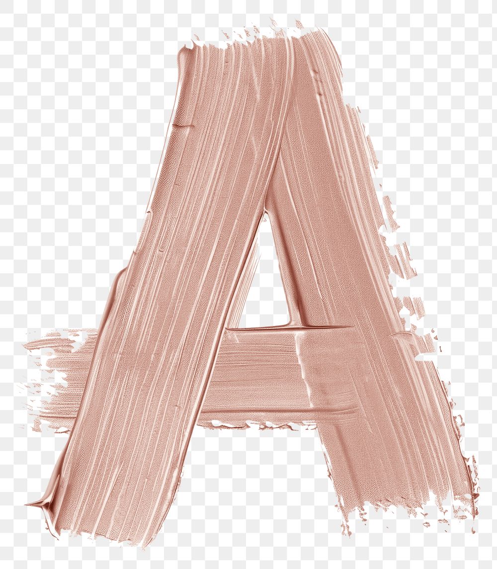 PNG Letter A brush strokes drawing sketch wood.