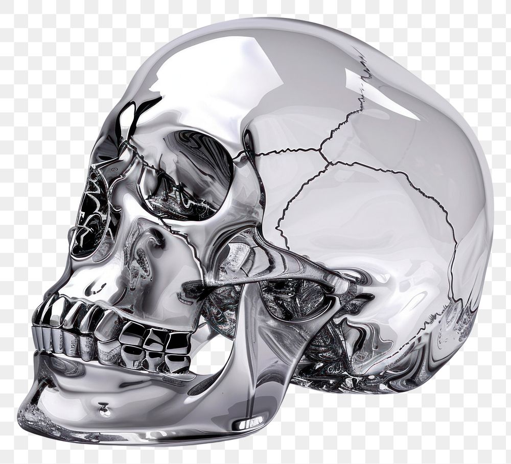 PNG Human skull illustrated drawing helmet.