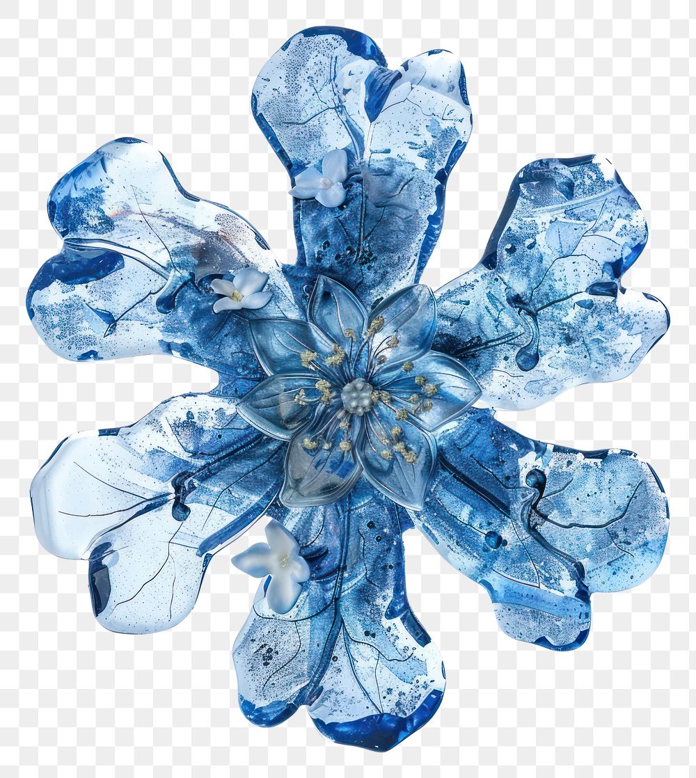 PNG Flower resin snowflake shaped accessories accessory outdoors.