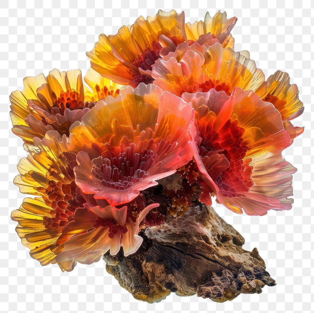 PNG Flower resin coral reef shaped art accessories accessory.