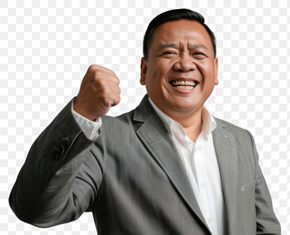 PNG Filipino businessman happy laughing person human.