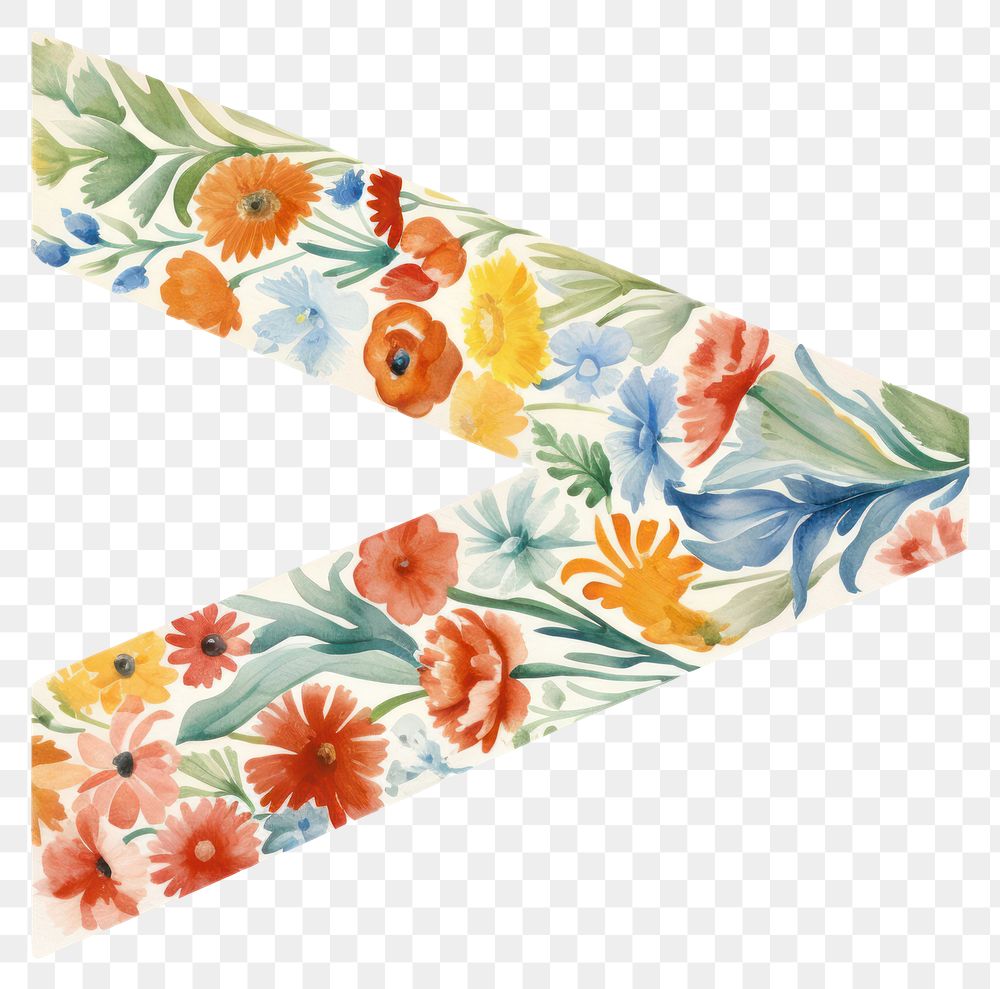 PNG Floral inside greater than symbol graphics blossom pattern.