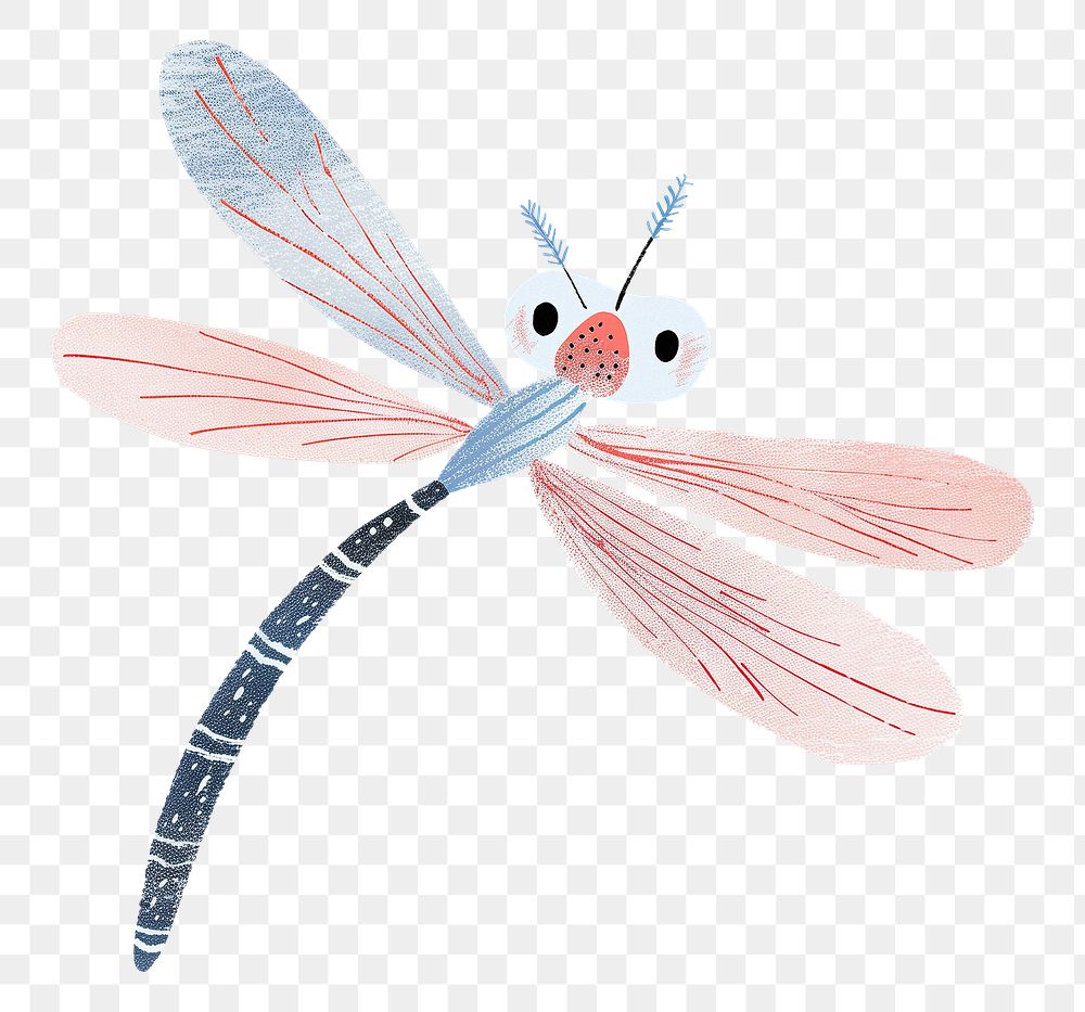 PNG dragonfly safari animal digital art, transparent background
