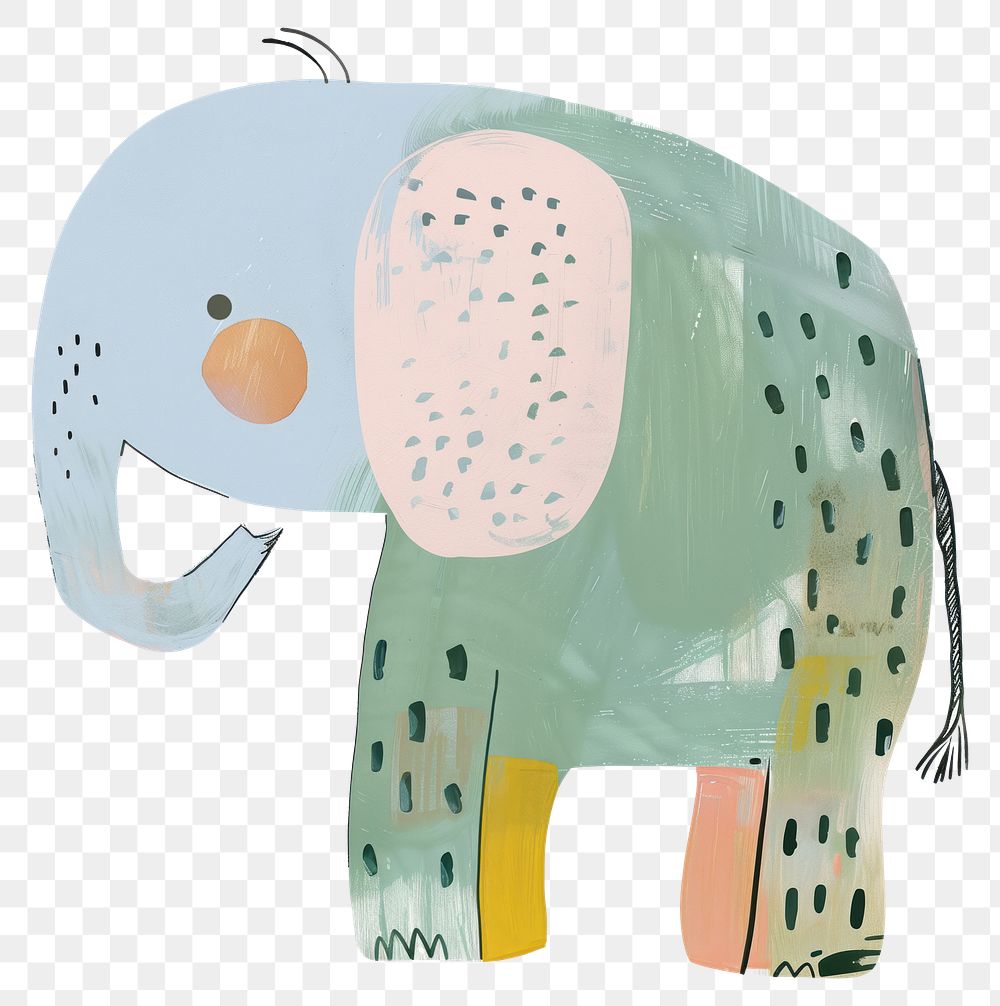 PNG Cute Elephant illustration elephant animal wildlife.