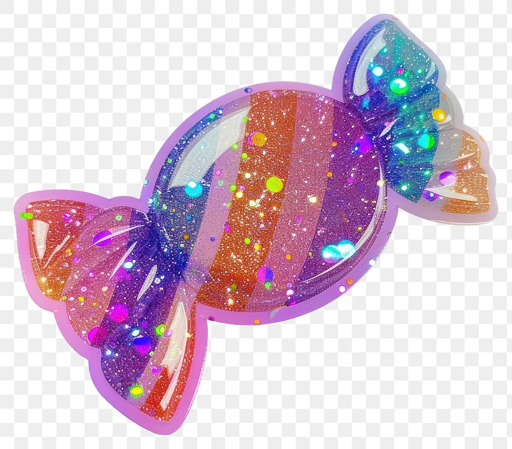PNG Glitter candy flat sticker accessories accessory jewelry.