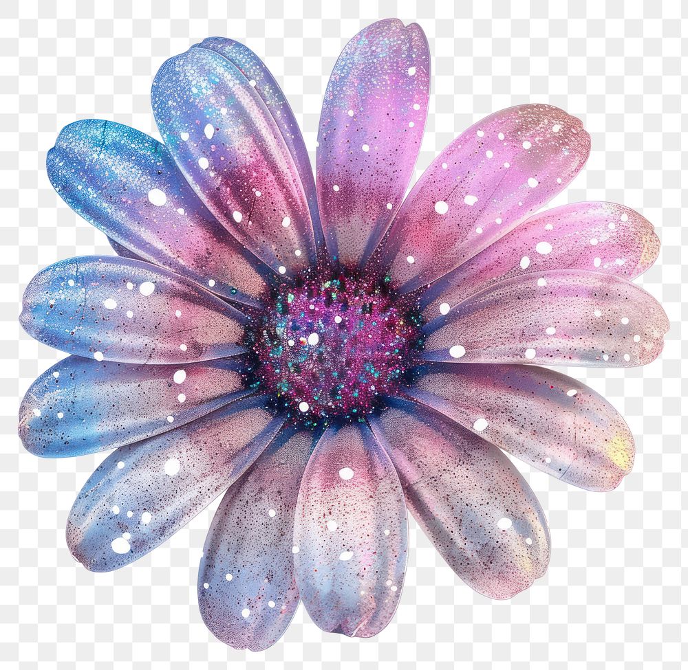 PNG Glitter flower real sticker accessories asteraceae chandelier.
